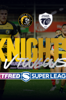York Knights vs Toulouse Olympique – 2 adult tickets plus up to 3 under‑16s for £25.