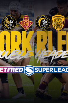 York Knights vs Castleford Tigers – 2 adult tickets plus up to 3 under‑16s for £25.