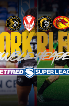 York Knights vs Catalans Dragons – 2 adult tickets plus up to 3 under‑16s for £25.